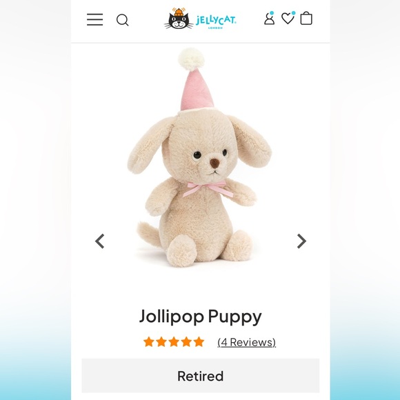 Retired RARE Jollipop Puppy NWT - Picture 5 of 5